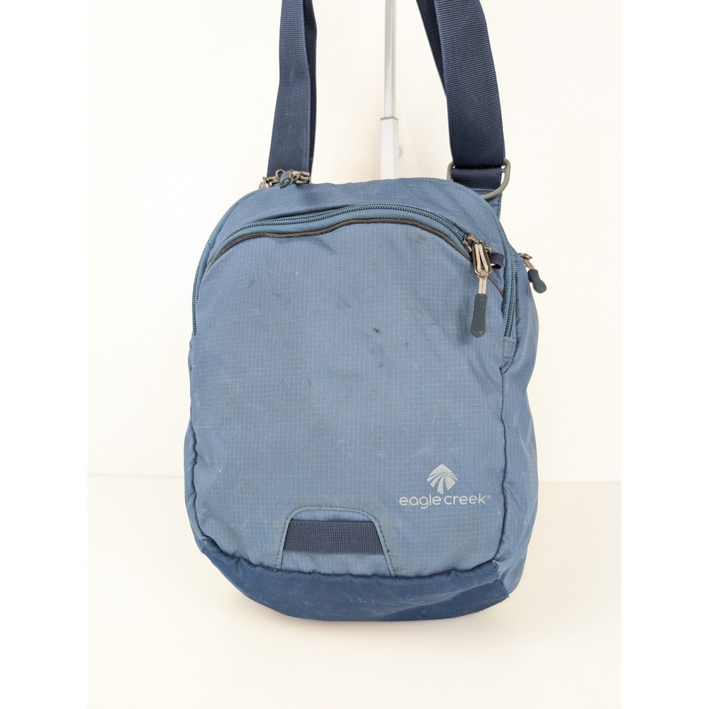 Eagle Creek‎ Site Seeing Tablet Courier Blue Lightweight Crossbody Bag Travel